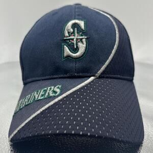 Vintage Y2K Seattle Mariners Hat Twins Enterprise Strapback Navy MLB Cap